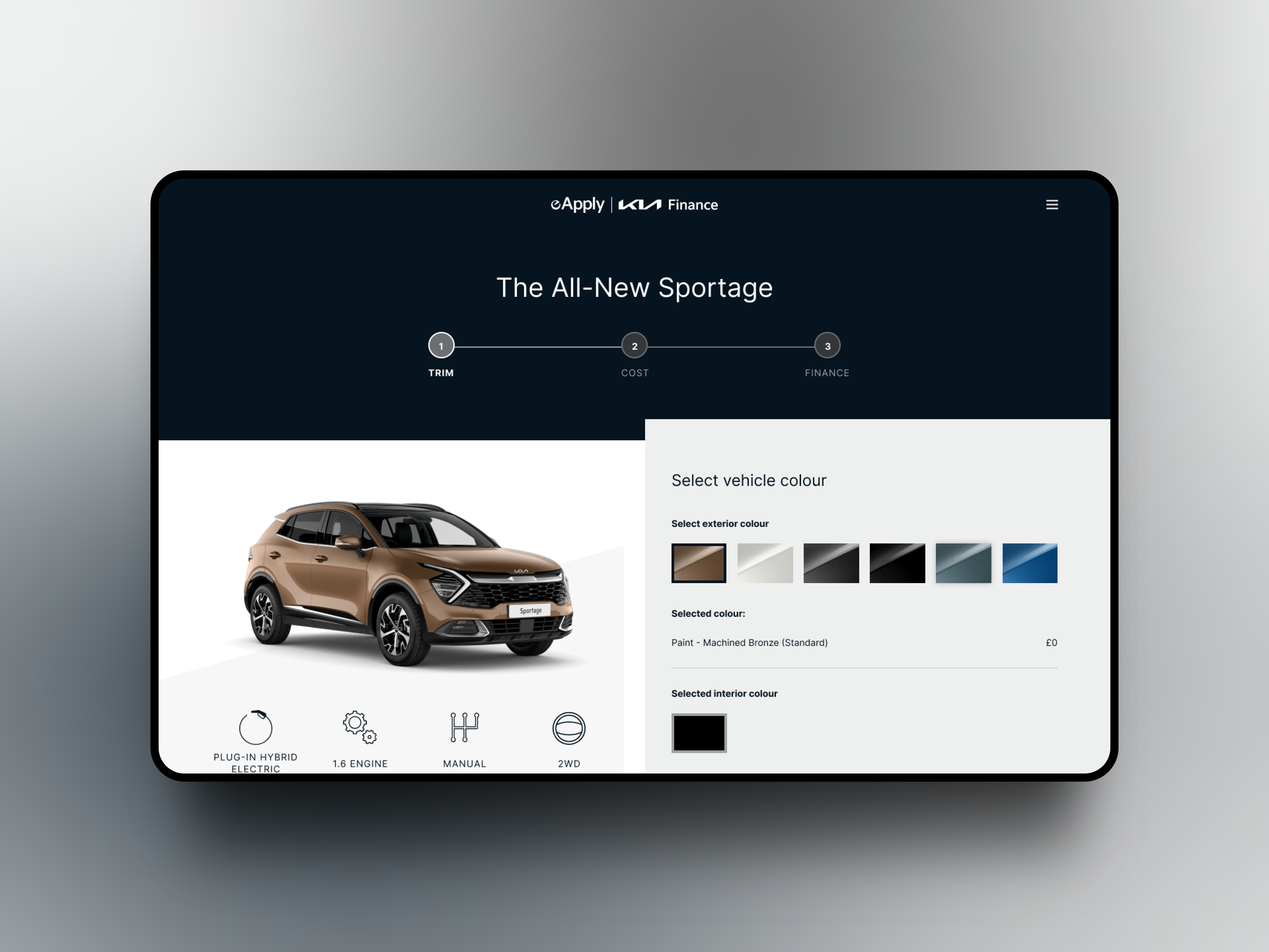Hyundai Finance dealer portal design