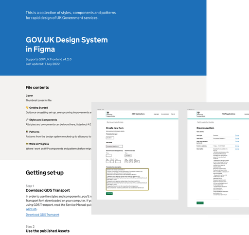 GOV.UK Design System overview: applying GDS components and patterns to the case management service.